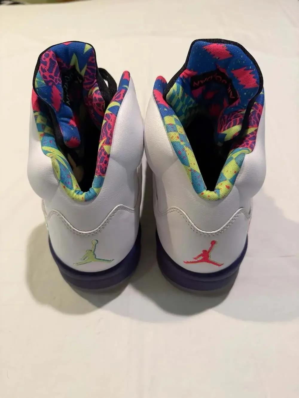 Air Jordan 5 Retro 'Alternate Bel-Air' Sneakers Size 12 White / Multi Color